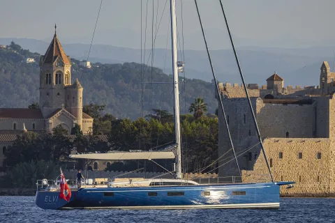Swan 80 at Cannes, Île Saint-Honorat