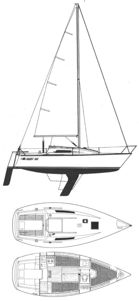 FIRST 25 (BENETEAU) - Drawing