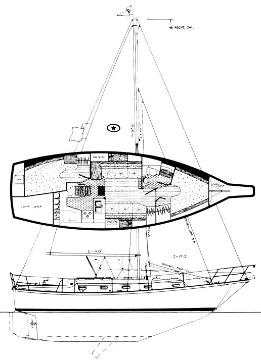 ISLAND PACKET 35 - Drawing