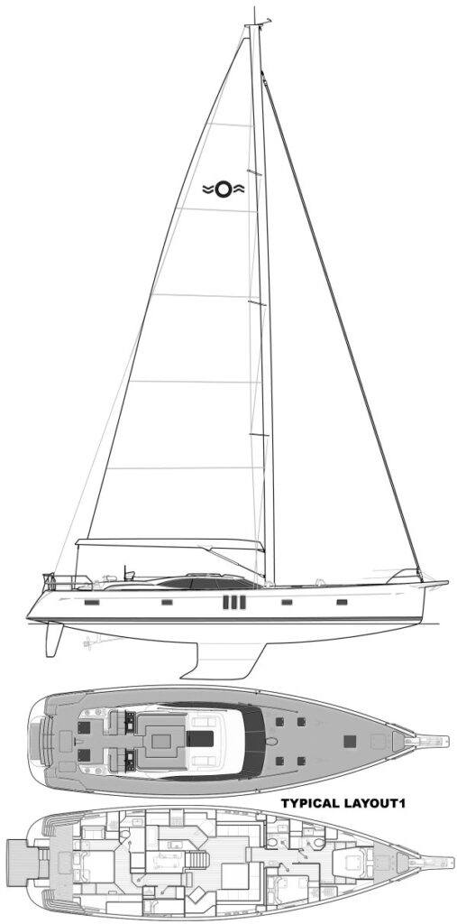 OYSTER 675 - Drawing