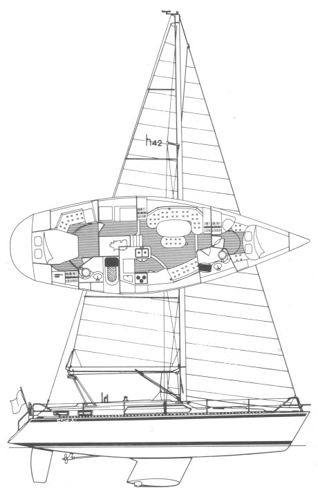 HUNTER 42 PASSAGE CC - Drawing
