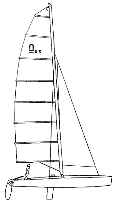 NACRA 5.5 SLOOP - Drawing