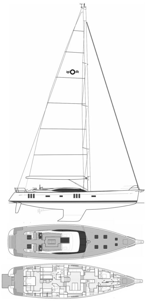 OYSTER 745 - Drawing
