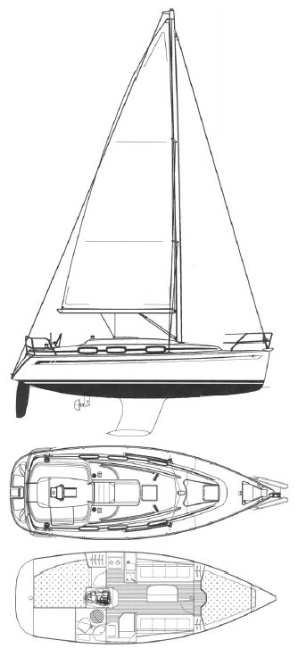 BAVARIA CRUISER 30 - Drawing
