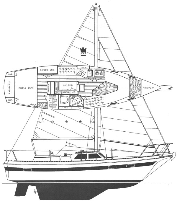 SOVEREIGN 28 - Drawing