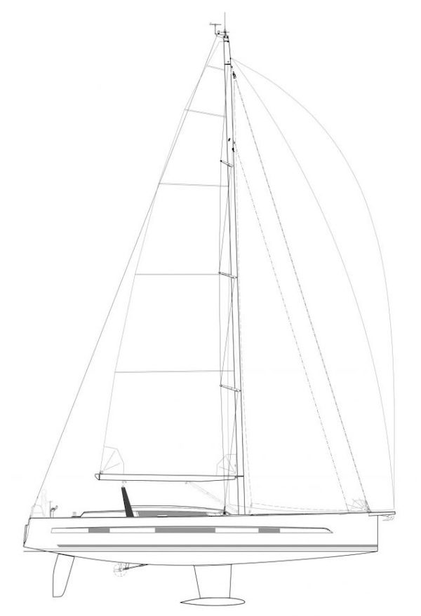 DUFOUR 61 - Drawing