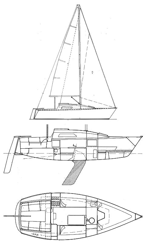 FIRST 25 SK (BENETEAU) - Drawing
