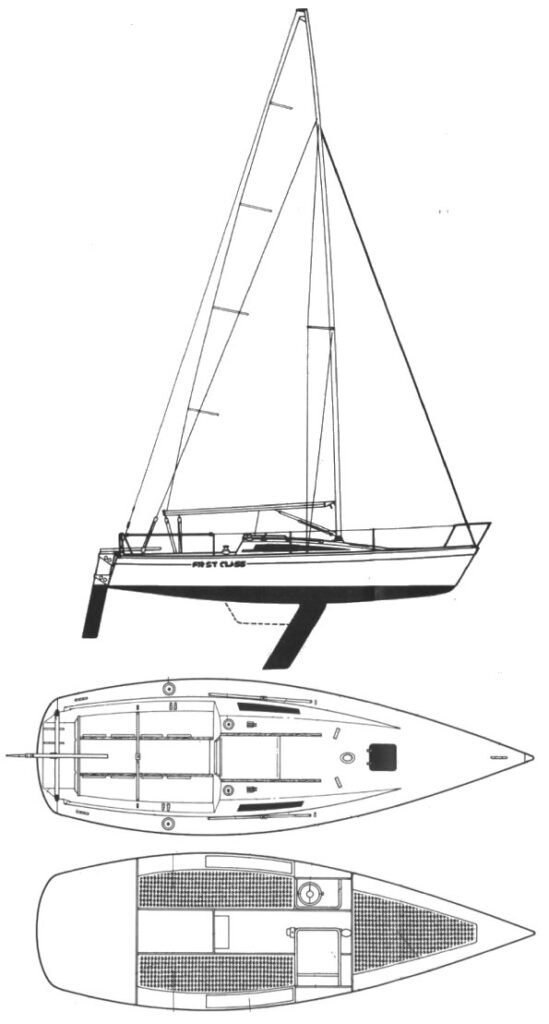 FIRST CLASS 8 (BENETEAU) - Drawing