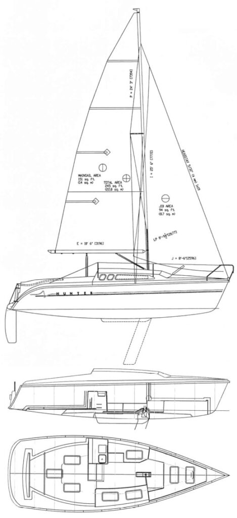 HUNTER 240 - Drawing