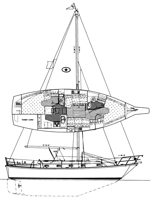 ISLAND PACKET 37 - Drawing