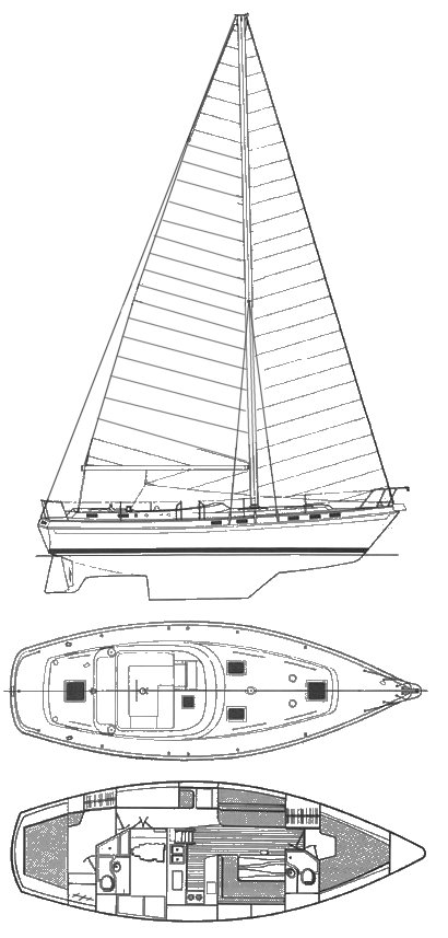 MORGAN OUT ISLAND 41 CLASSIC - Drawing
