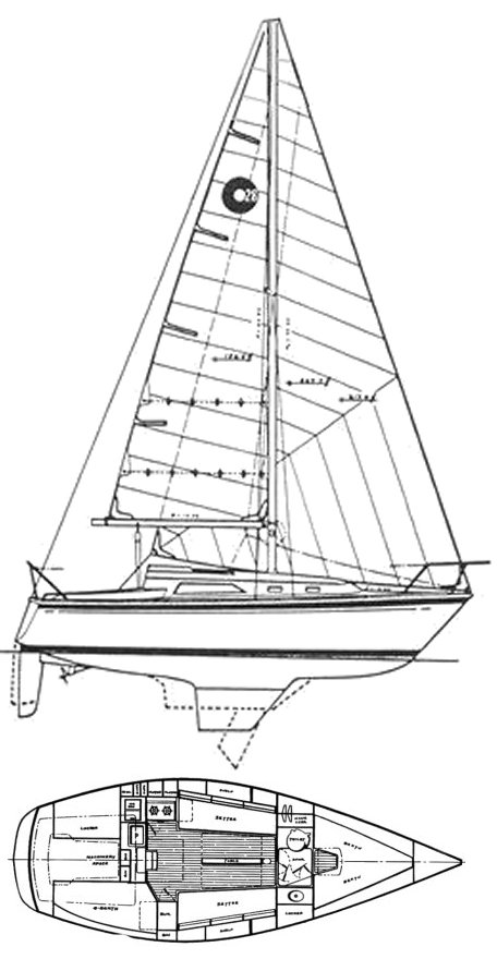 O'DAY 28 - Drawing