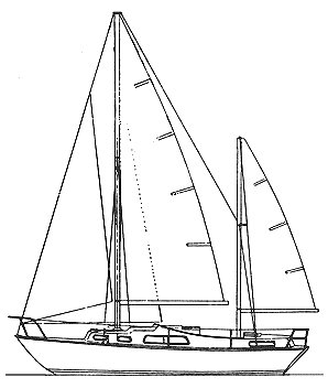 ELIZABETHAN 31 KETCH - Drawing