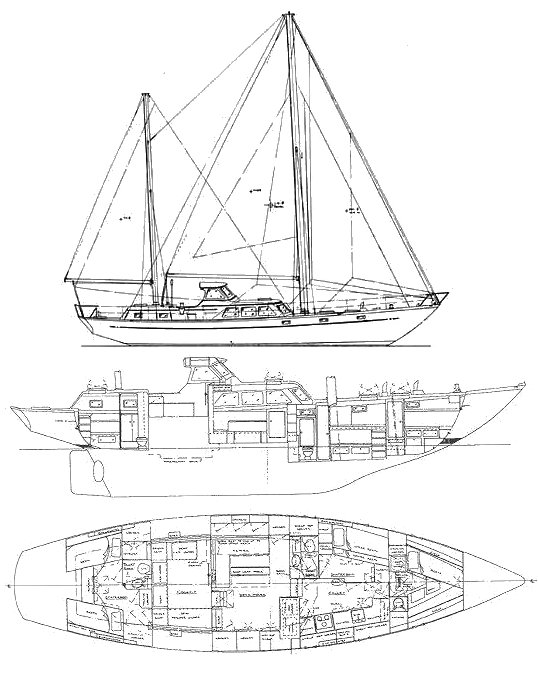 BOOTHBAY EXPLORER (ALDEN) - Drawing