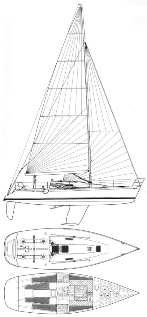 FIRST CLASS EUROPE (BENETEAU) - Drawing