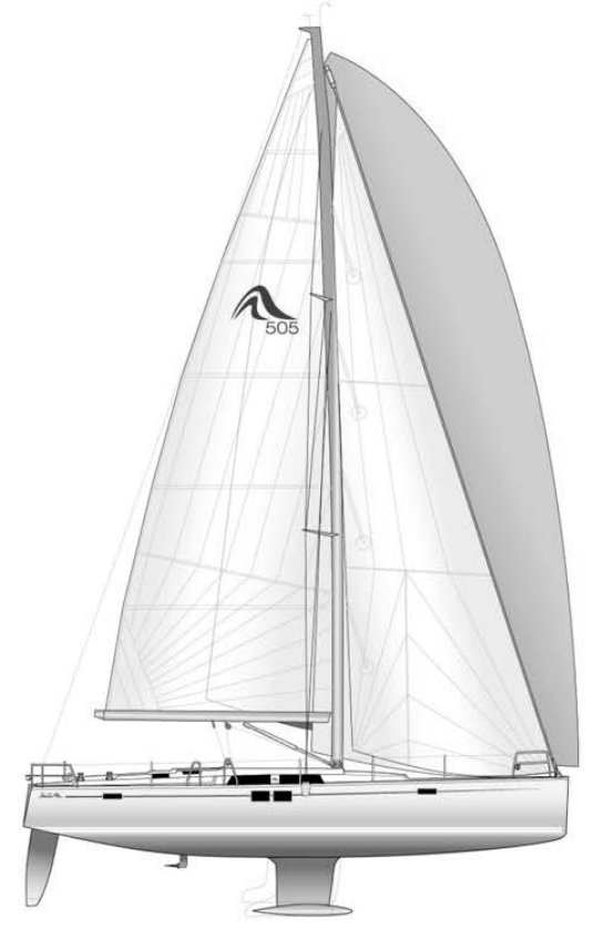 HANSE 505 - Drawing