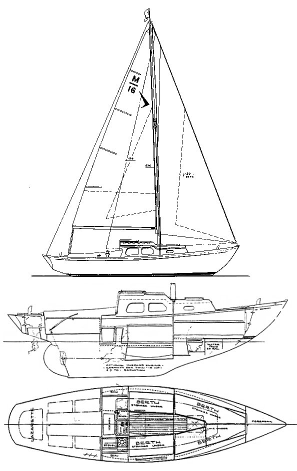 MERIDIAN 25 (SEAFARER) - Drawing