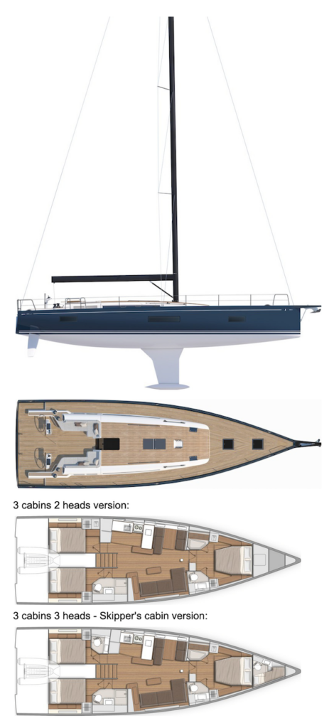 FIRST YACHT 53 (BENETEAU) - Drawing