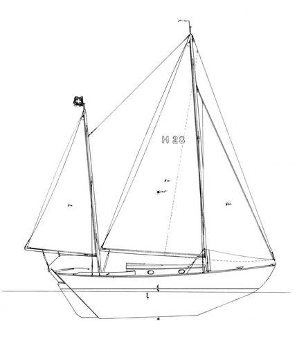 H-28 (HERRESHOFF) - Drawing