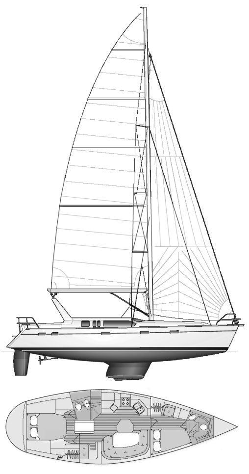 HUNTER 430 - Drawing