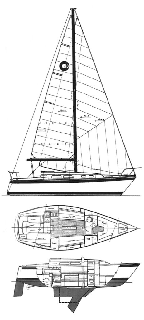 O'DAY 30 - Drawing