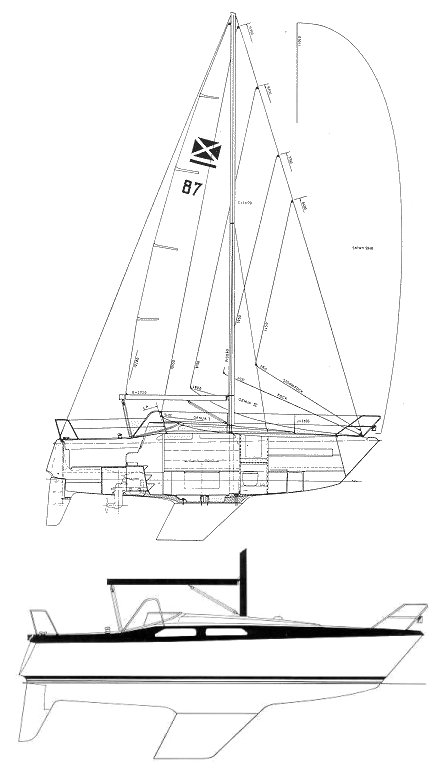 MAXI 87 - Drawing