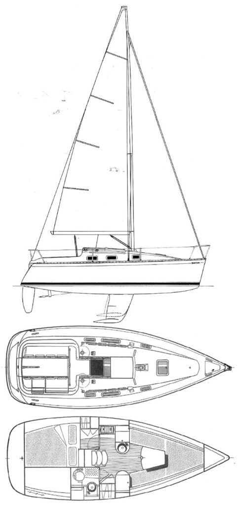 FIRST 265 (BENETEAU) - Drawing
