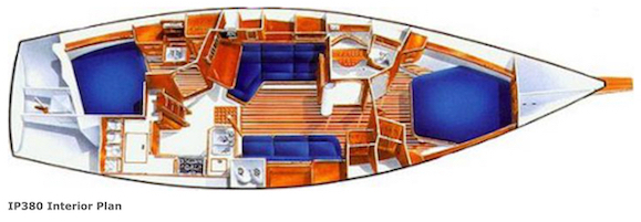 ISLAND PACKET 380 - Drawing