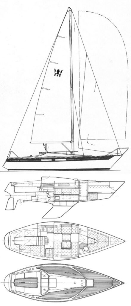 KING'S CRUISER 33 - Drawing