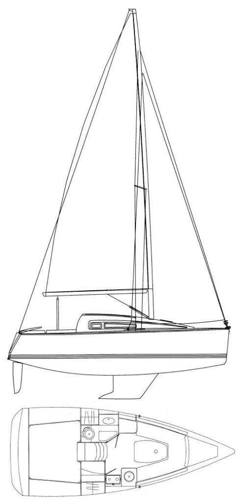 SUN ODYSSEY 26 (JEANNEAU) - Drawing