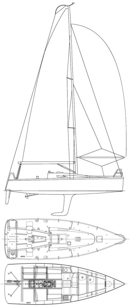 FIGARO II (BENETEAU) - Drawing