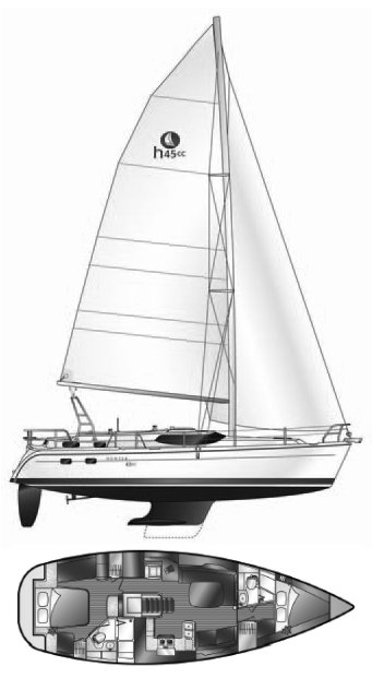 HUNTER 45 CC - Drawing