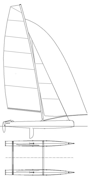 SPITFIRE CATAMARAN - Drawing