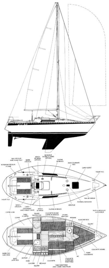 FIRST 27 (BENETEAU) - Drawing