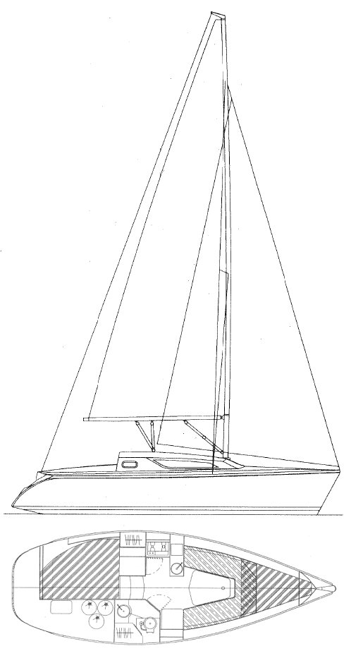 SUN ODYSSEY 28.1 (JEANNEAU) - Drawing