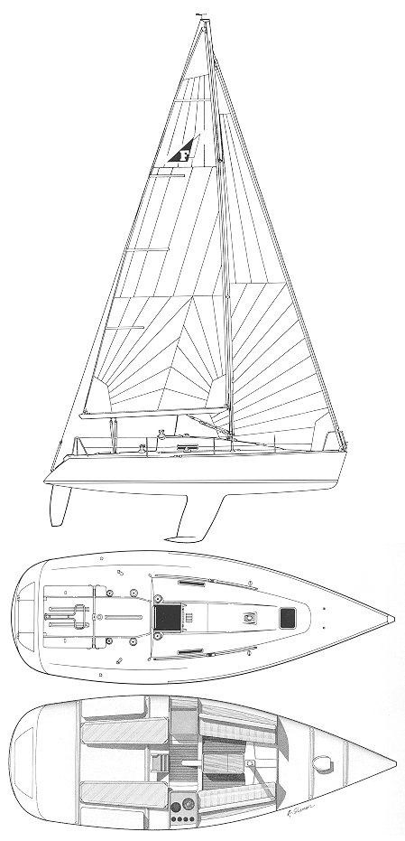 FIGARO SOLO (BENETEAU) - Drawing