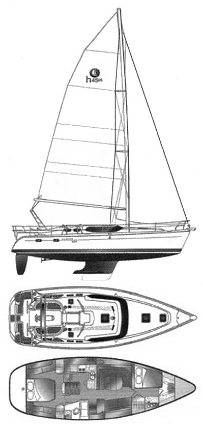 HUNTER 45 DS - Drawing