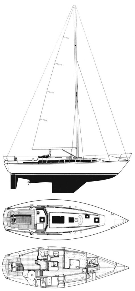 IDYLLE 1350 (BENETEAU) - Drawing
