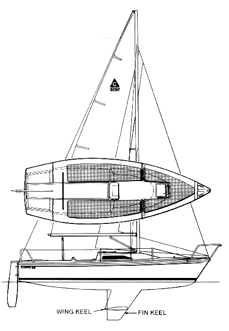 CAPRI 22 (CATALINA) - Drawing
