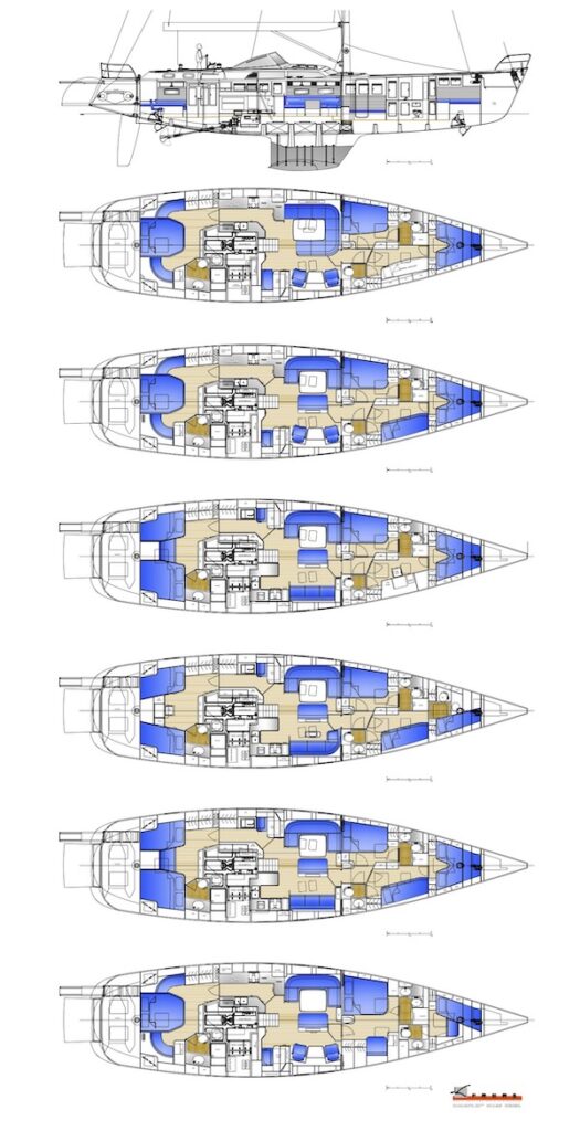 HALLBERG-RASSY 64 - Drawing