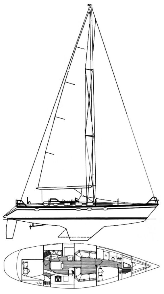 HUNTER 45 LEGEND - Drawing