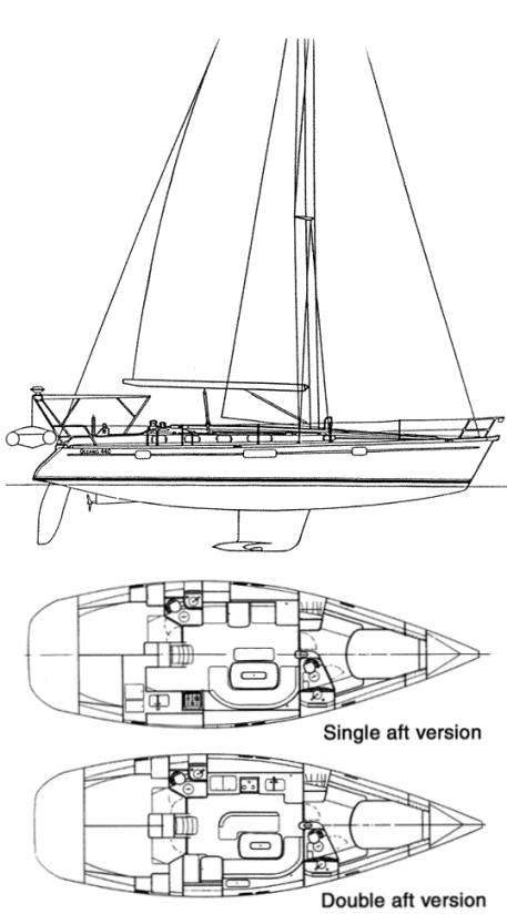 OCEANIS 440 (BENETEAU) - Drawing
