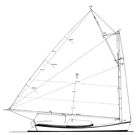 COTUIT SKIFF - Drawing