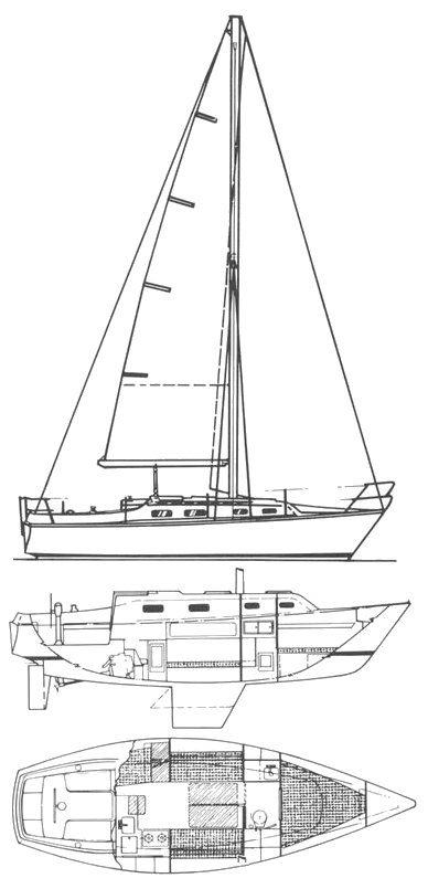 HUNTER 27 - Drawing