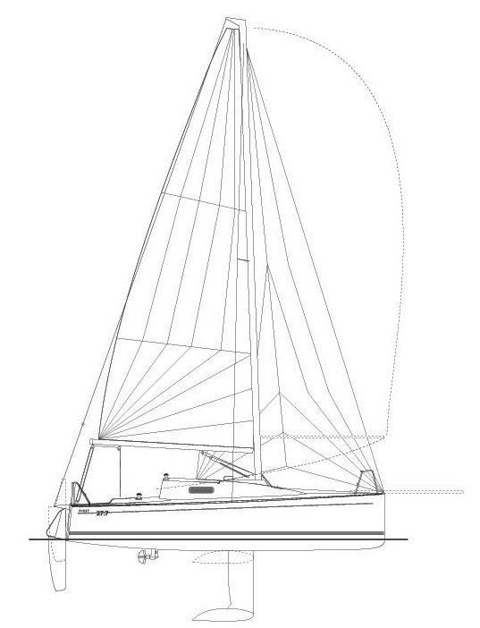 FIRST 27.7 (BENETEAU) - Drawing