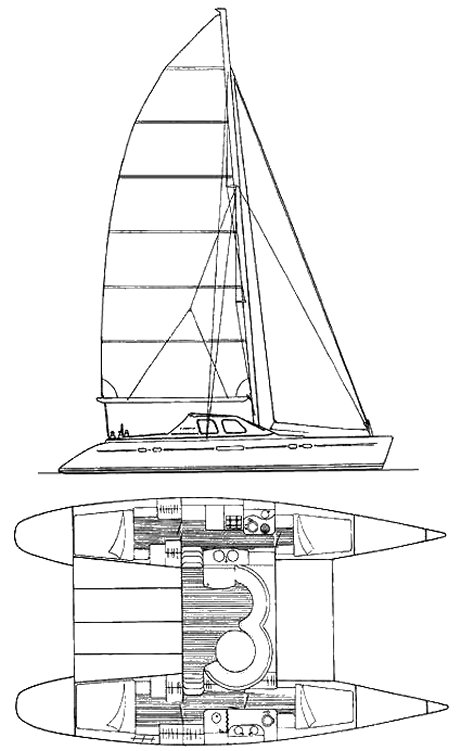 LAGOON 47 - Drawing