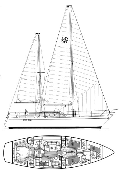 DUFOUR 12000 CT - Drawing