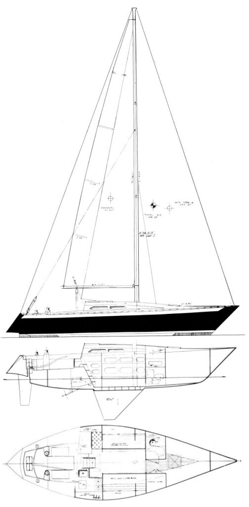 ERICSON 34 - Drawing