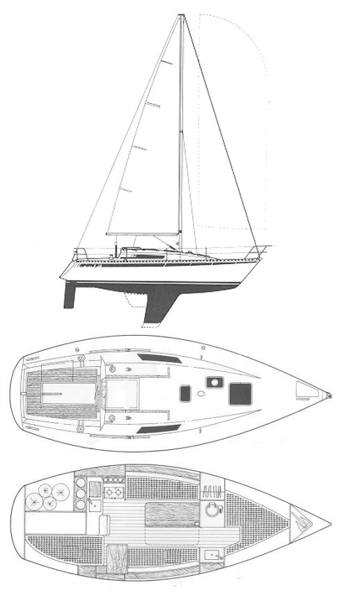 FIRST 28 (BENETEAU) - Drawing