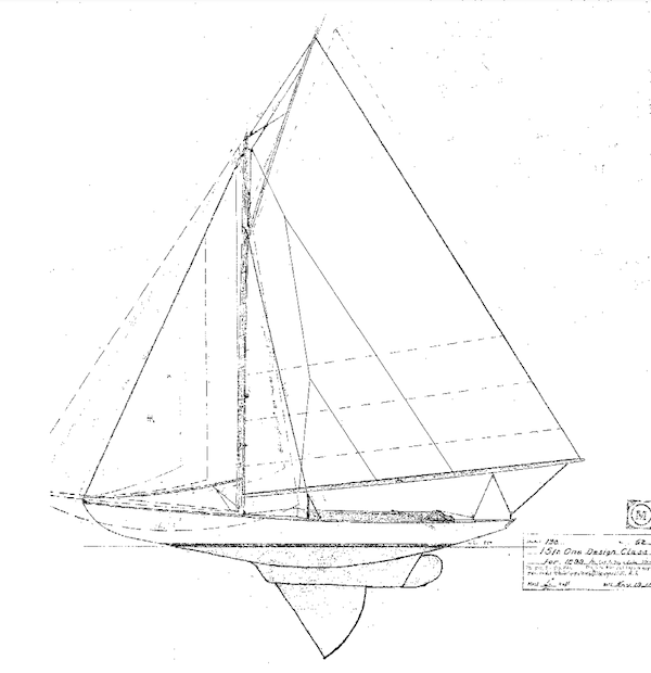 HERRESHOFF 15 - Drawing